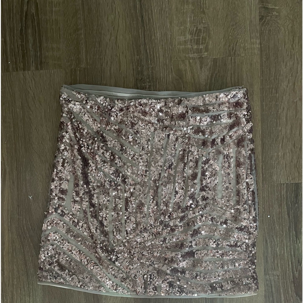 Sequined mini skirt